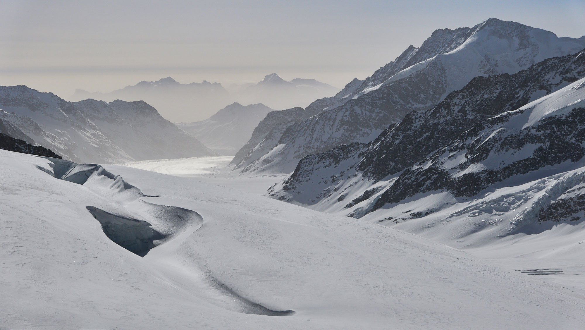 Jungfraujoch - Louwihorn - Mittaghorn - Lötschental