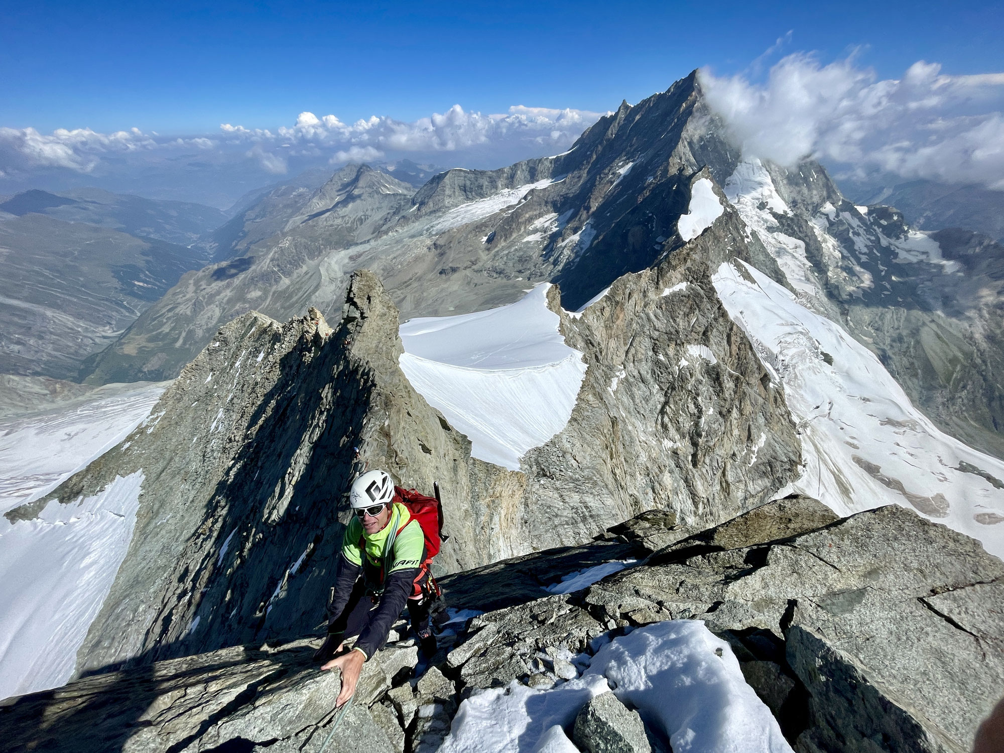 Zinalrothorn über den Nordgrat