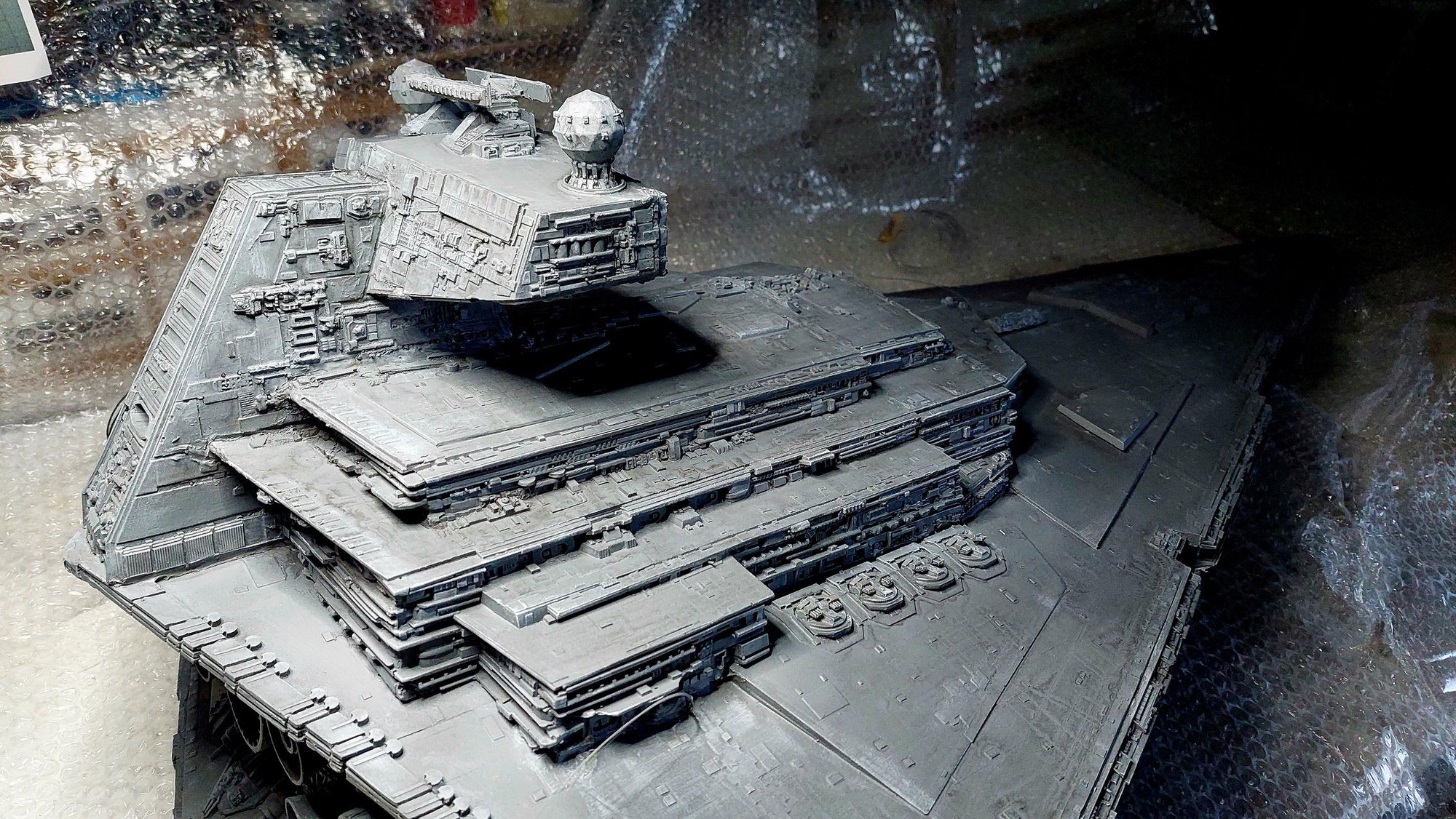 Star Wars "Star Destroyer" (Sternenzerstörer) "Imperium I-Class" - 1/1500 by Randy Cooper + LED