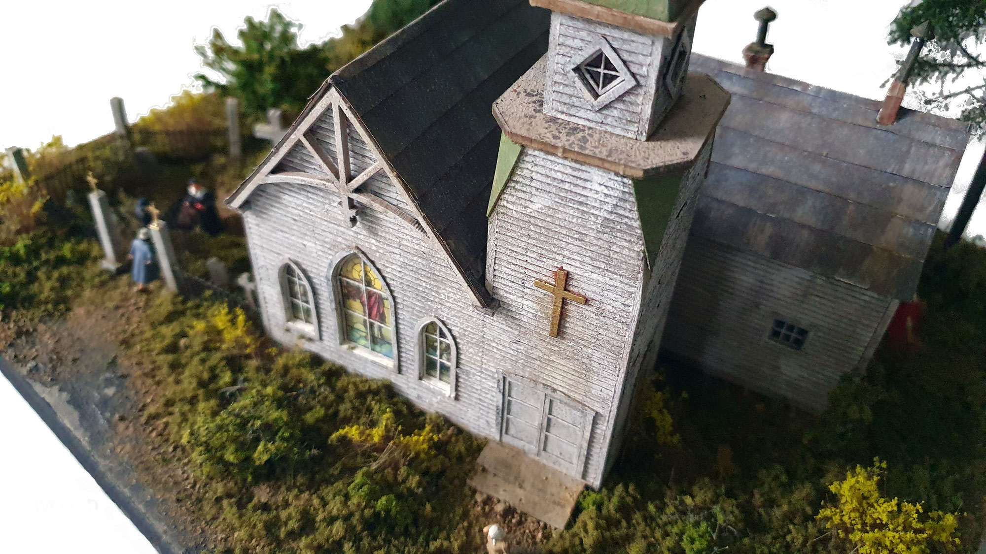 "RIVER BEND CHAPEL" - 1:87 of  FOS-Scale Models