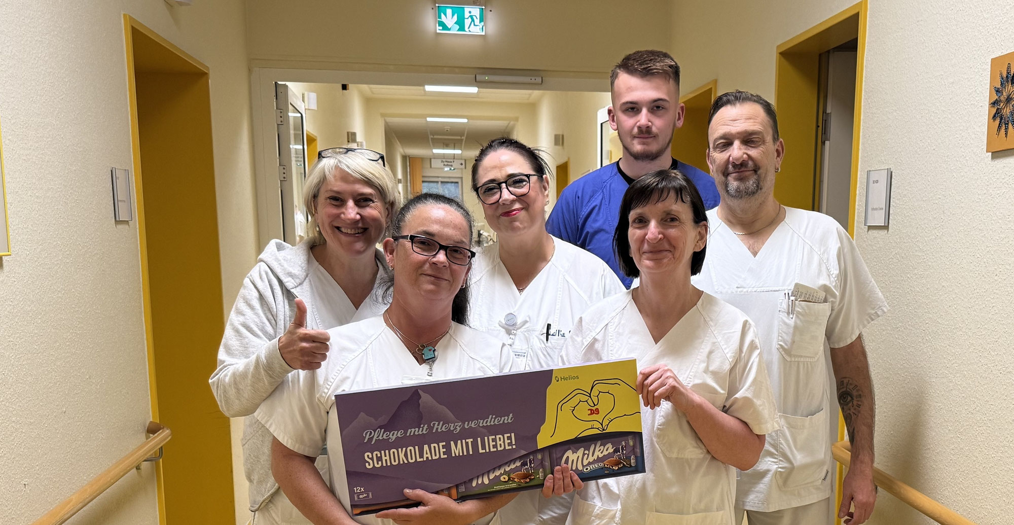 Riesen Schokotafel für Krankenschwestern und Pfleger