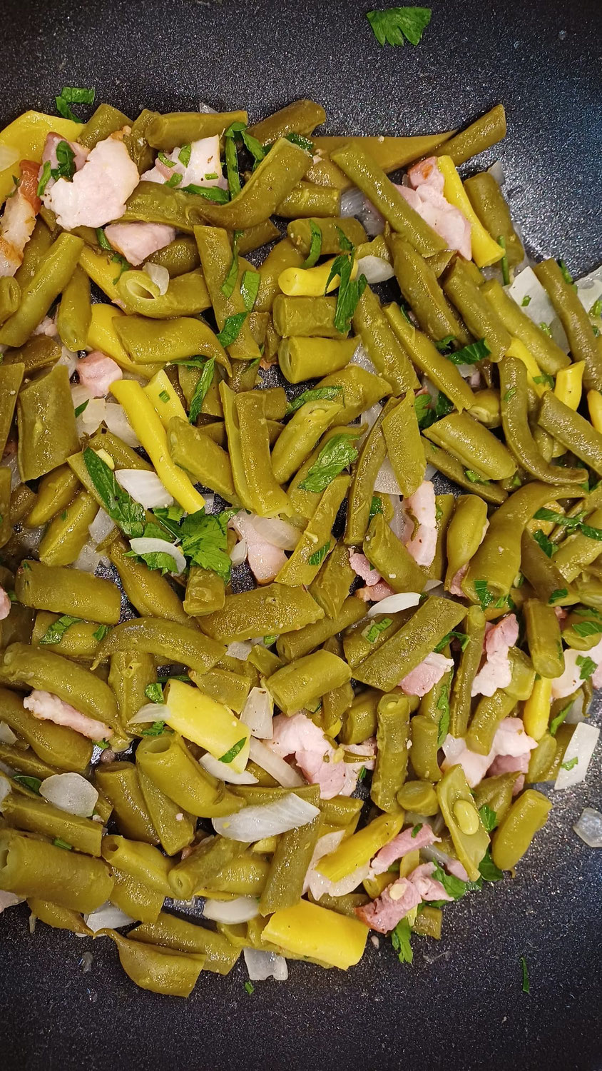 Rezept warmer Bohnensalat