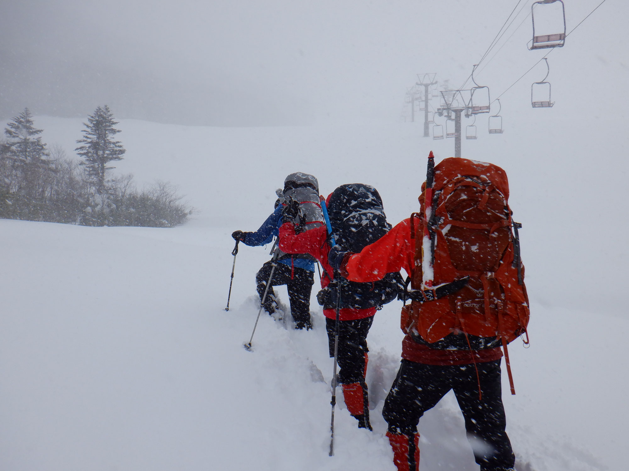 雪中訓練 in白馬