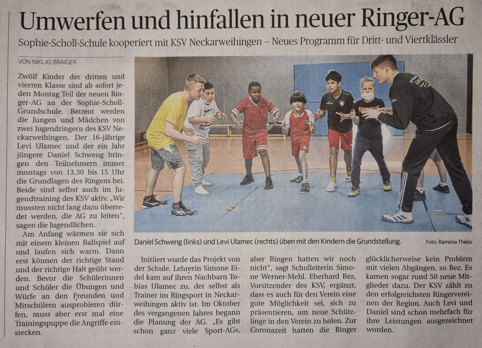 Zeitungsartikel Ringer-AG