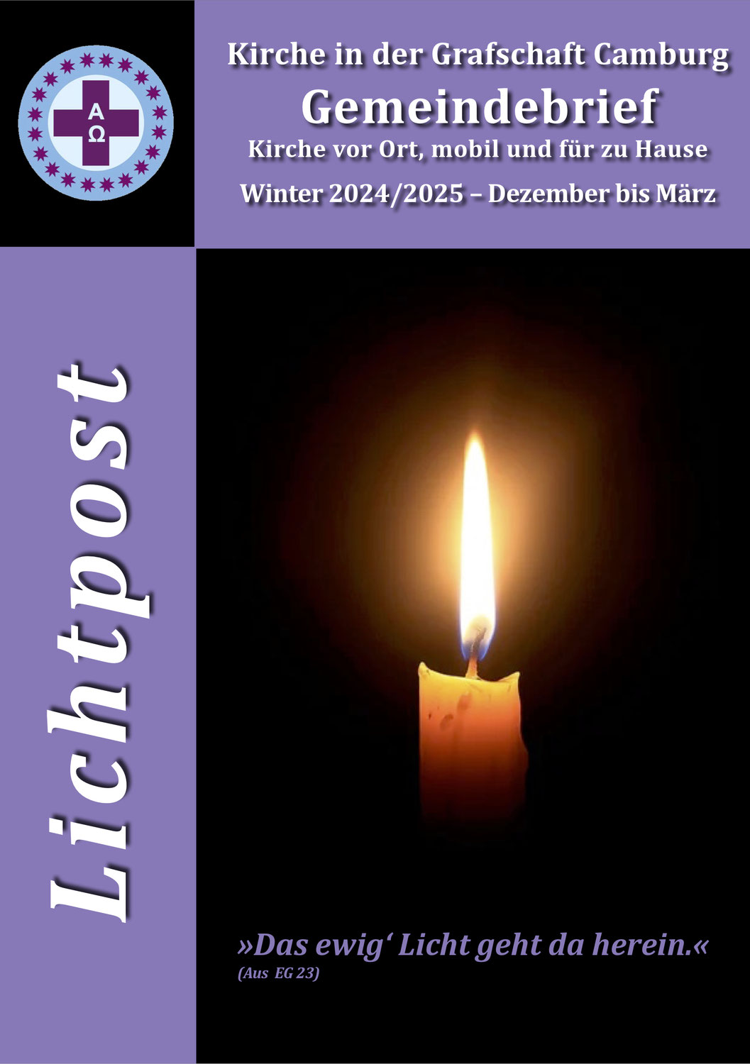 »Lichtpost« – Gemeindebrief Dezember 2024 bis März 2025