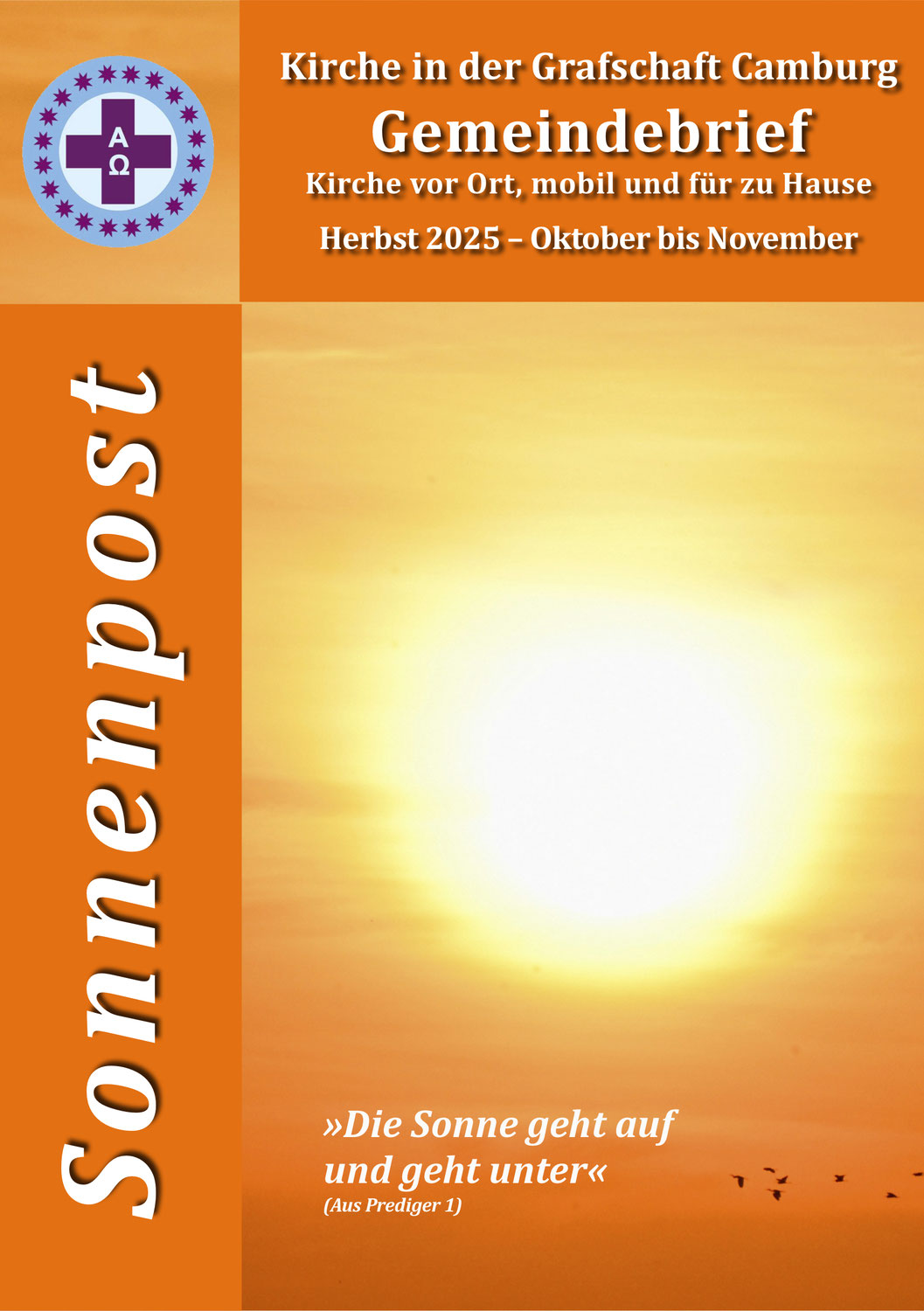 »Sonnenpost« der neue Gemeindebrief Oktober bis November 2025