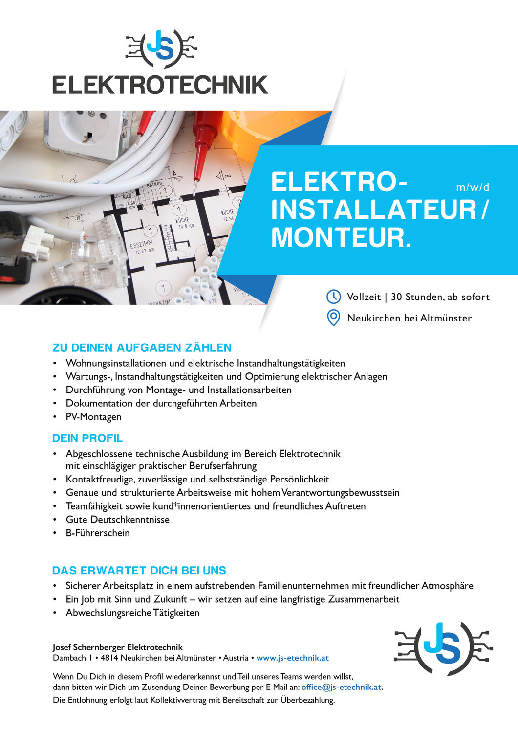 Elektro-Installateur / Monteur (m/w/d)