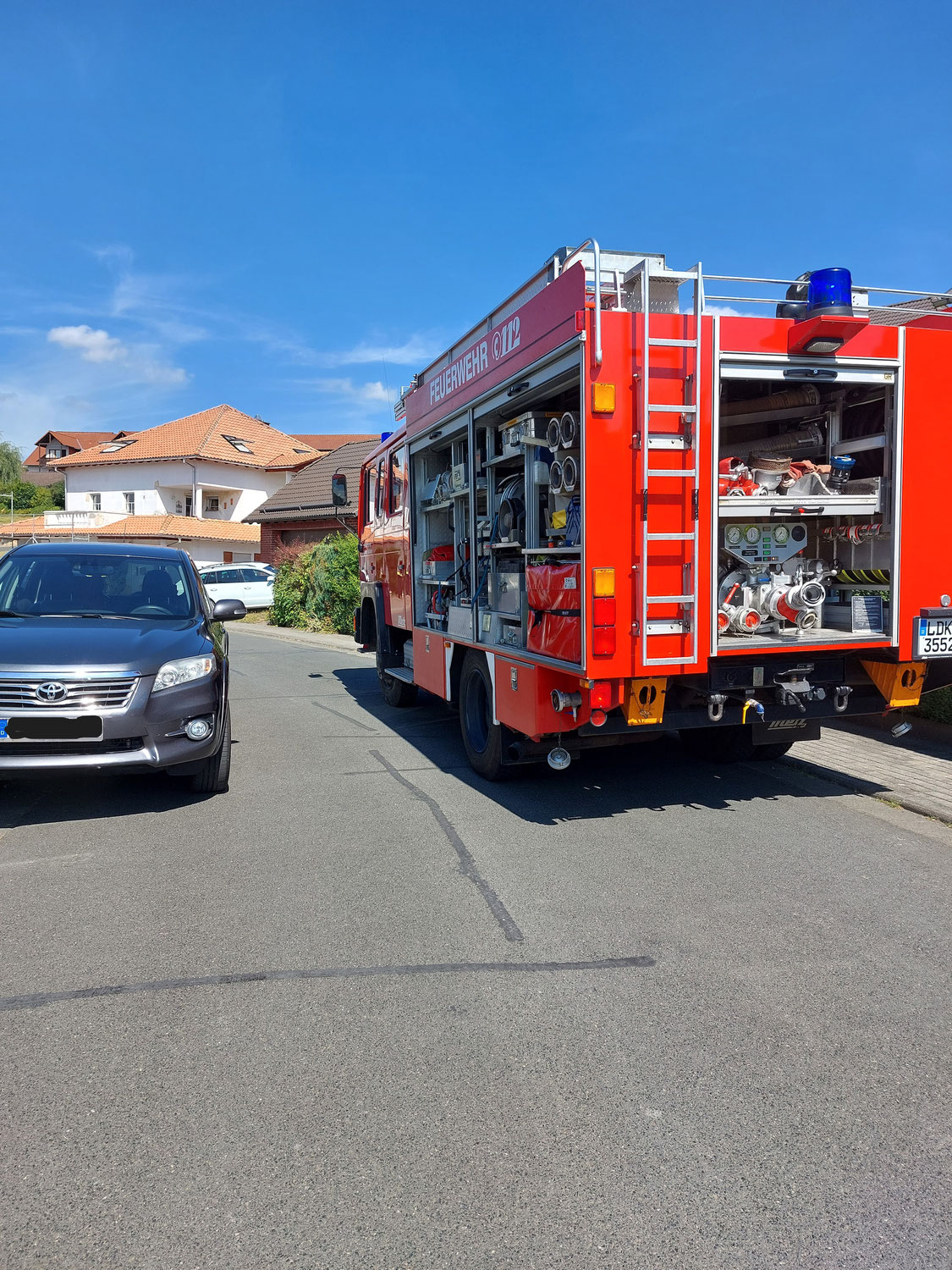 F 2 - Garagenbrand im Gebäude