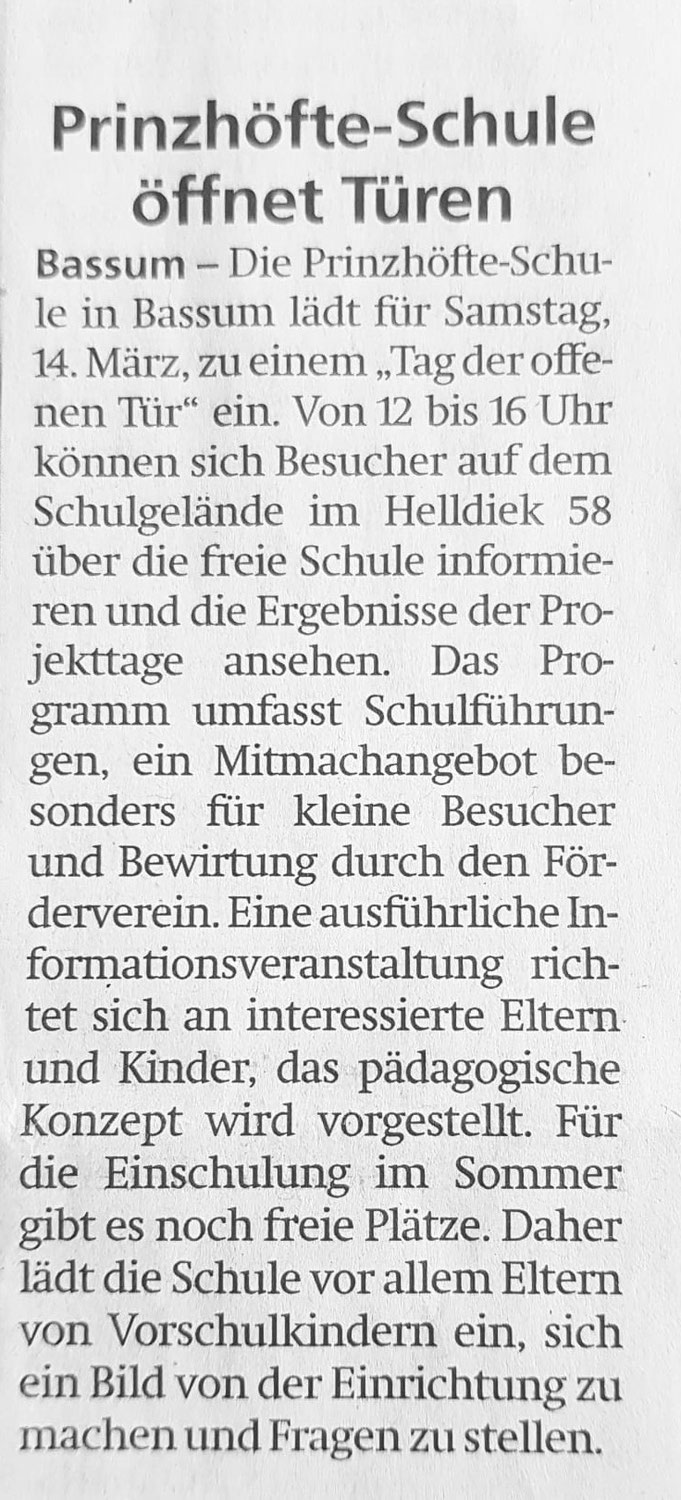 Tag der offenen Tür in der Kreiszeitung