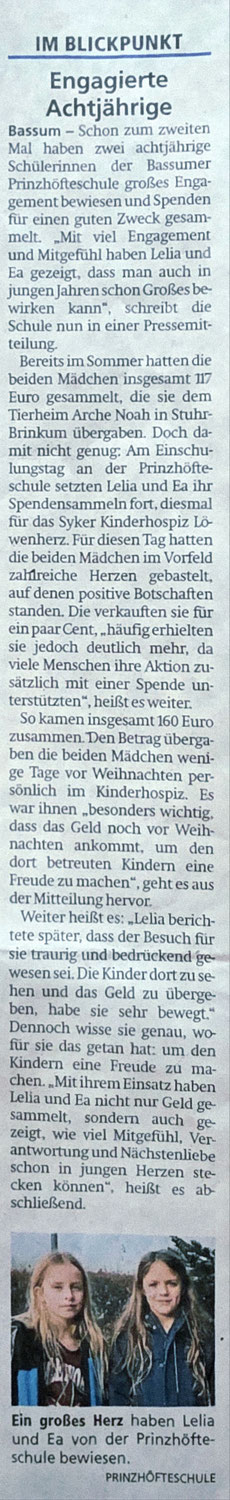 Engagierte Achtjährige