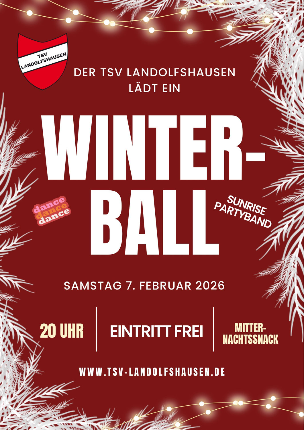 Winterball beim TSV Landolfshausen – wir laden euch ein! 🎉