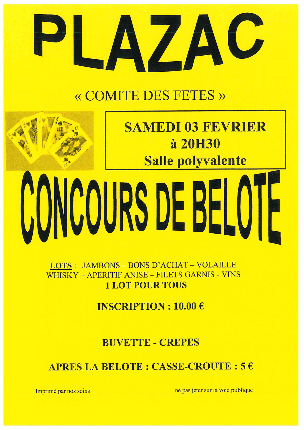 Concours de belote