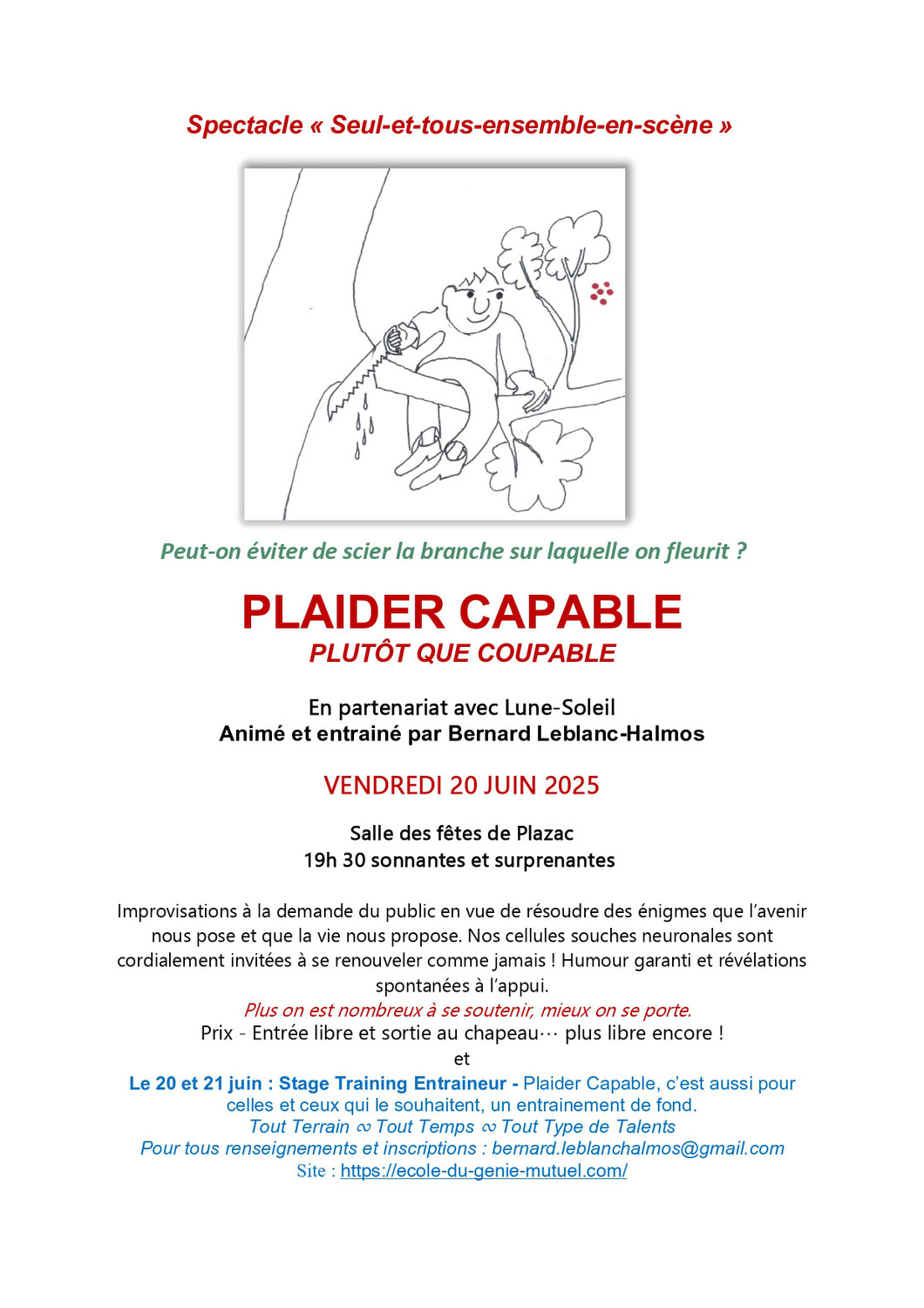 Spectacle "seul et tous ensemble en scène"