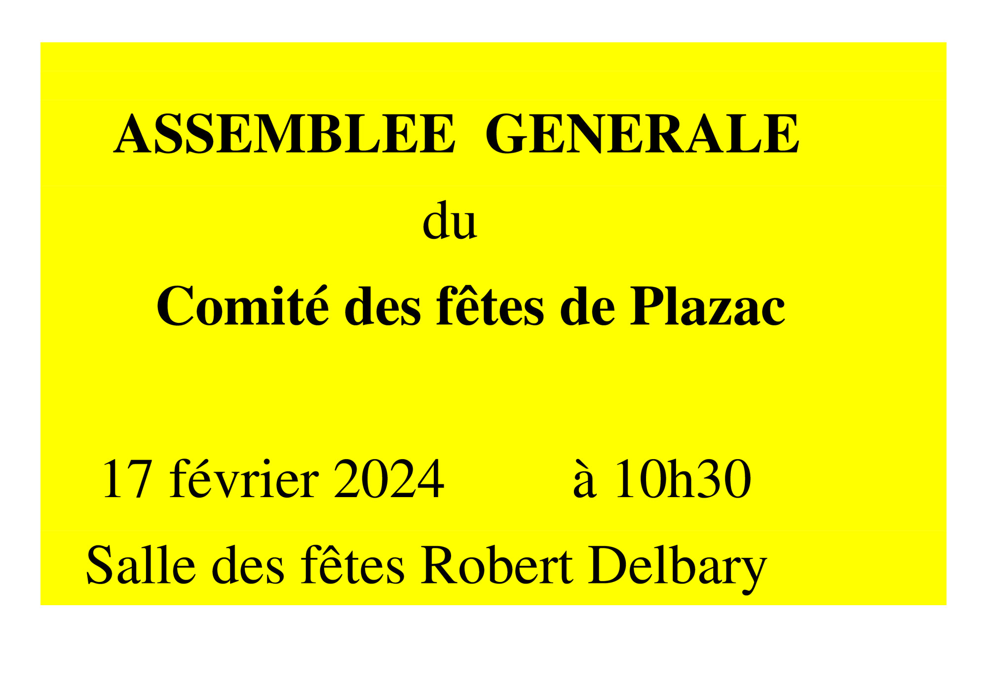 Assemblé générale 