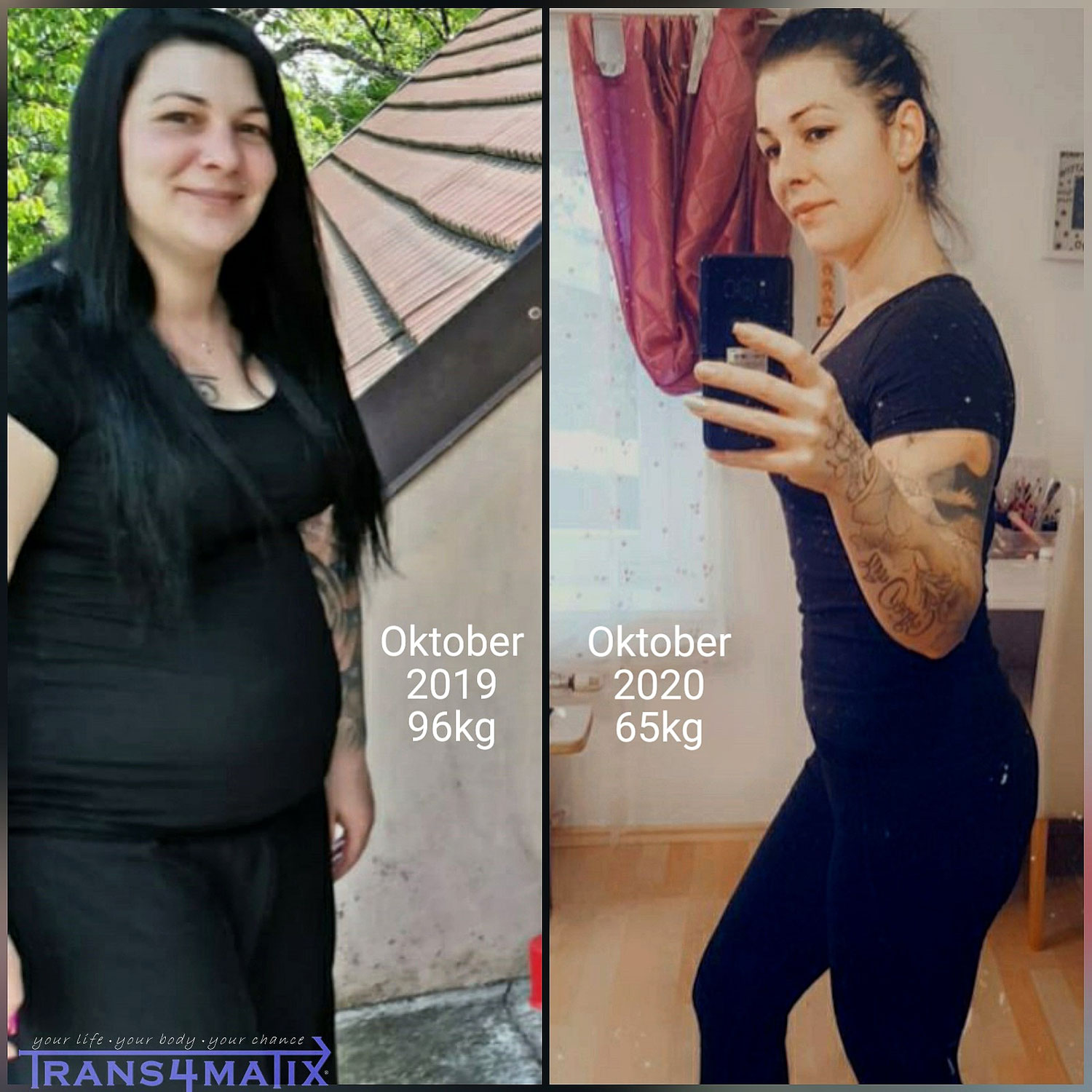 Schlussendlich hat sie es geschafft 31kg abzunehmen