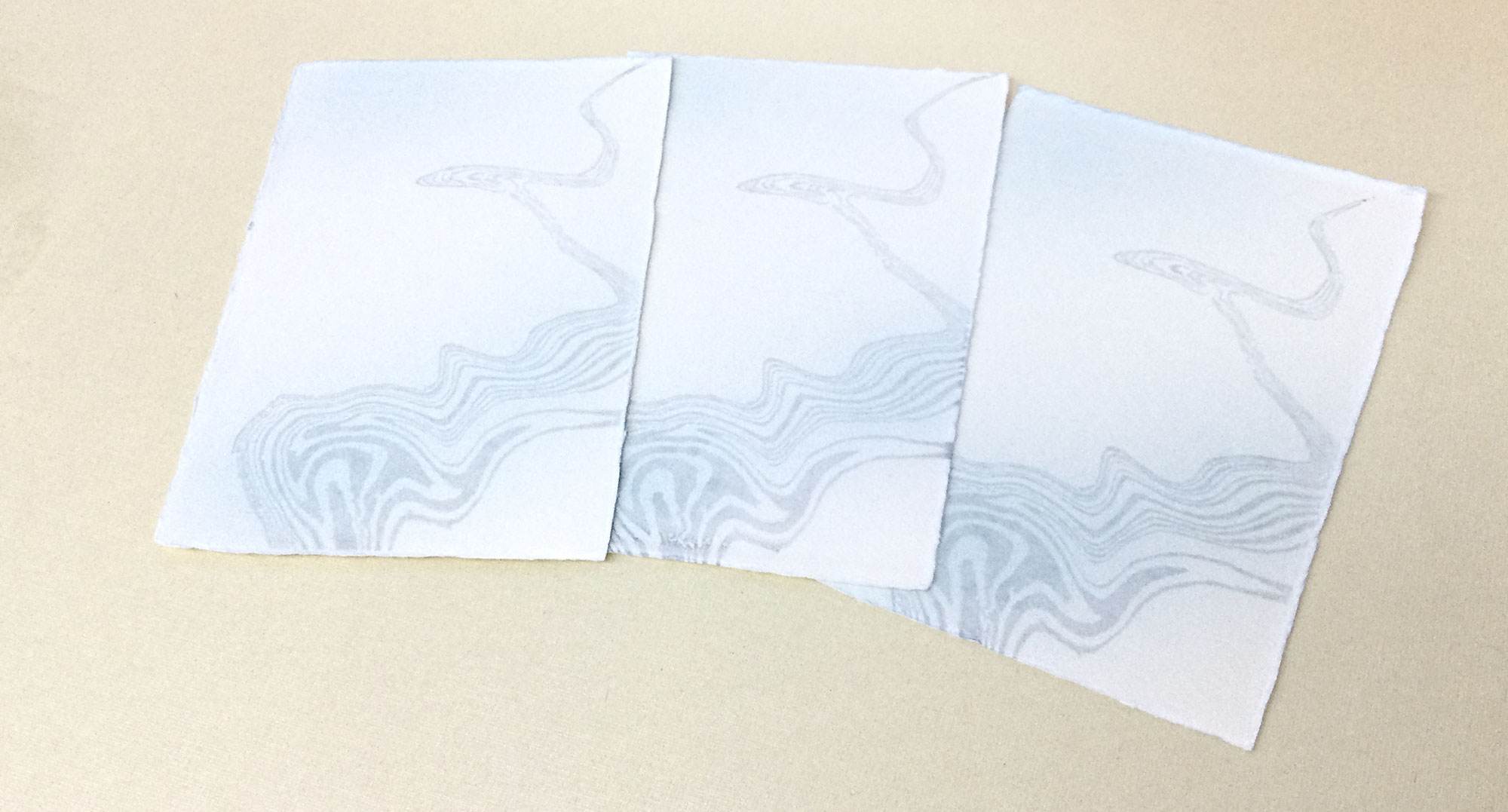 【簡単】切継ぎ風はがきの作り方