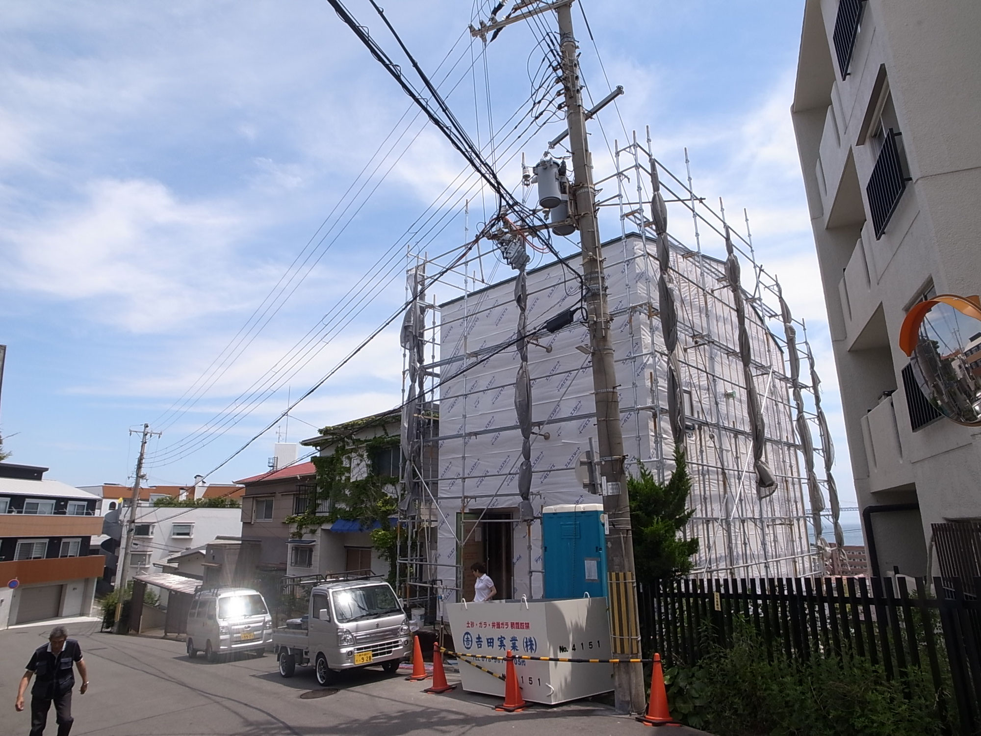 明石市のいえ　造作工事が進んでいます