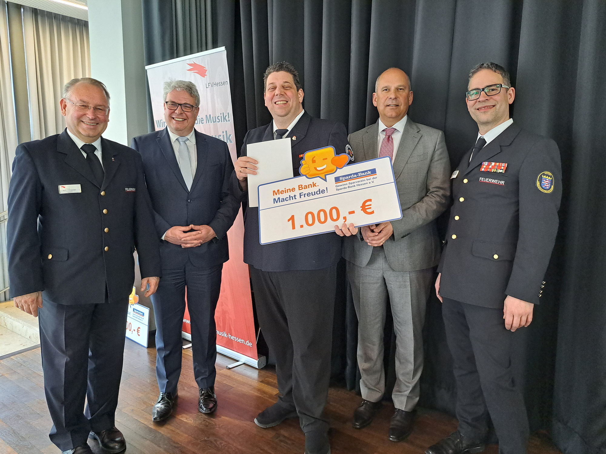 Feuerwehrmusik Schaafheim mit dem Feuerwehrmusikpreis ausgezeichnet