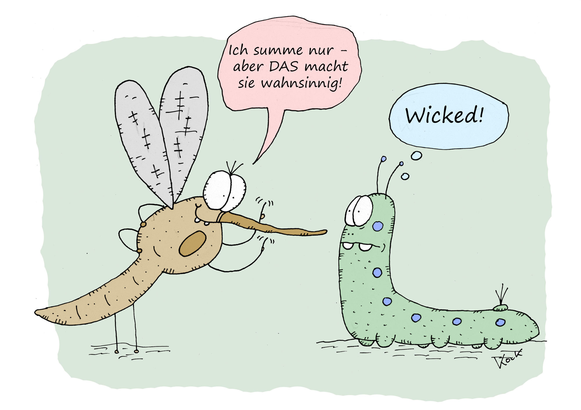Schwärmen Mücken für süßes Blut?