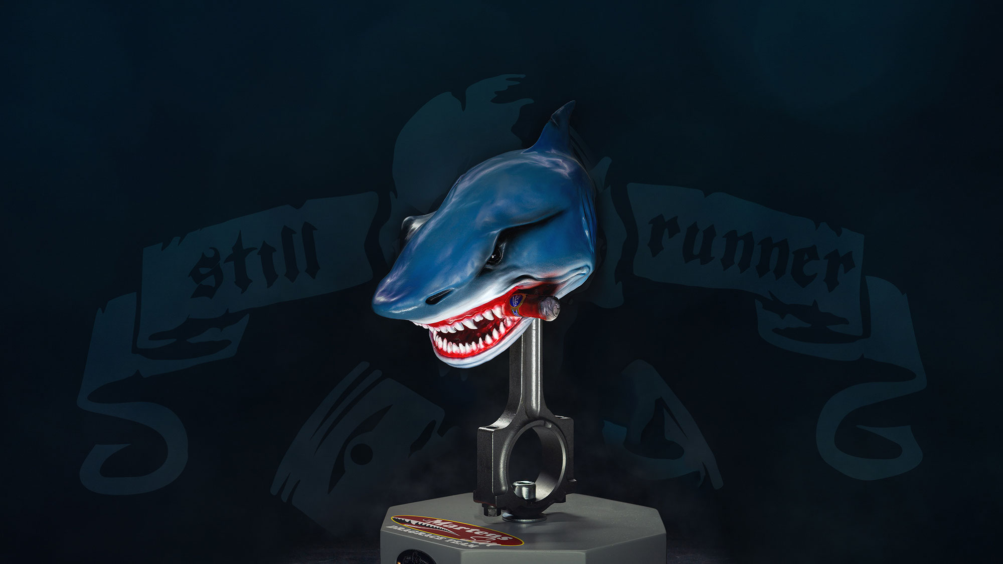 "Martens & Son - Shark" - Piston-Art by Still-Runner