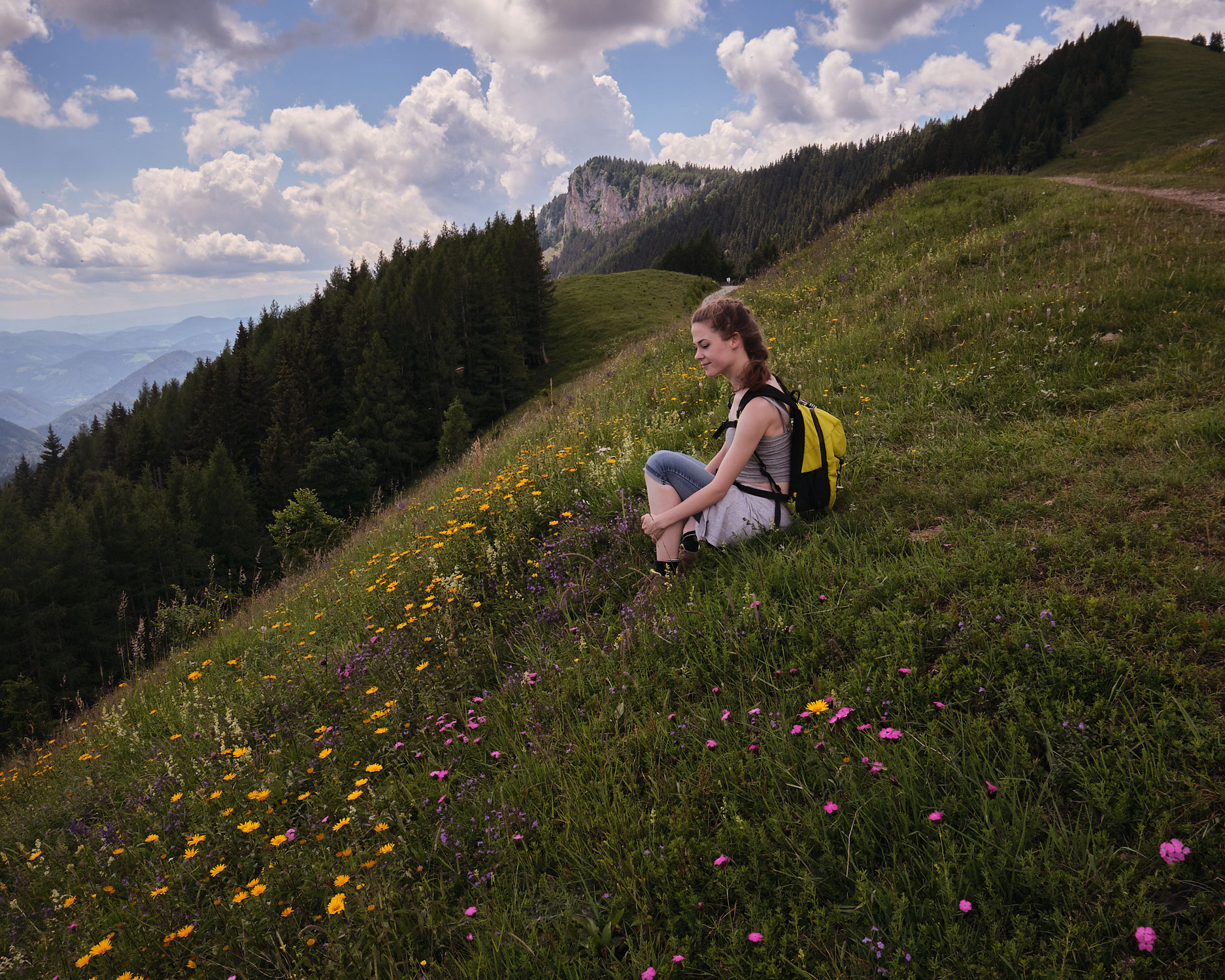 An infinitely flowery hike from the Teichalm up to the Rote Wand
