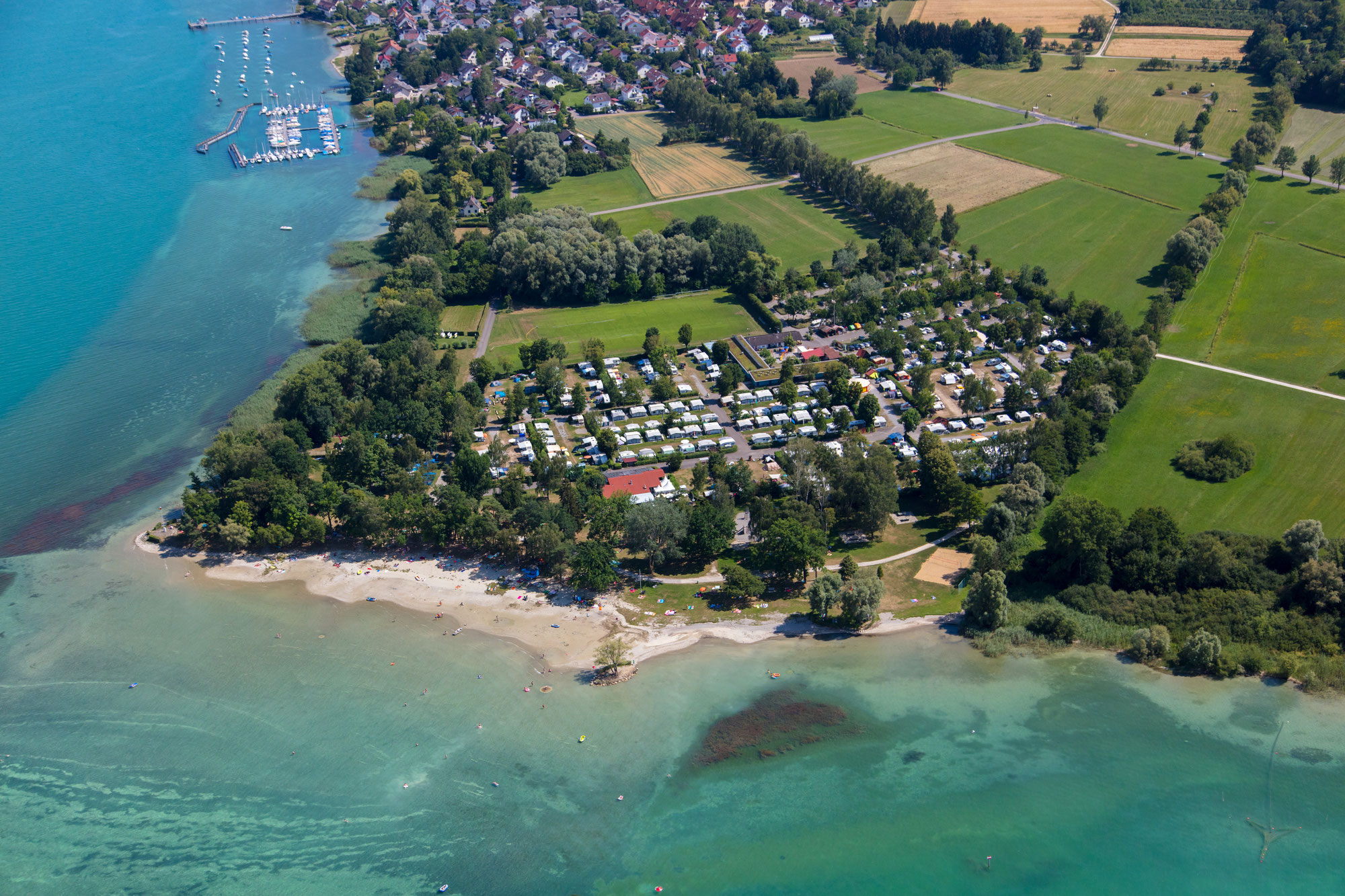 Bodensee: Strandbäder bei Konstanz