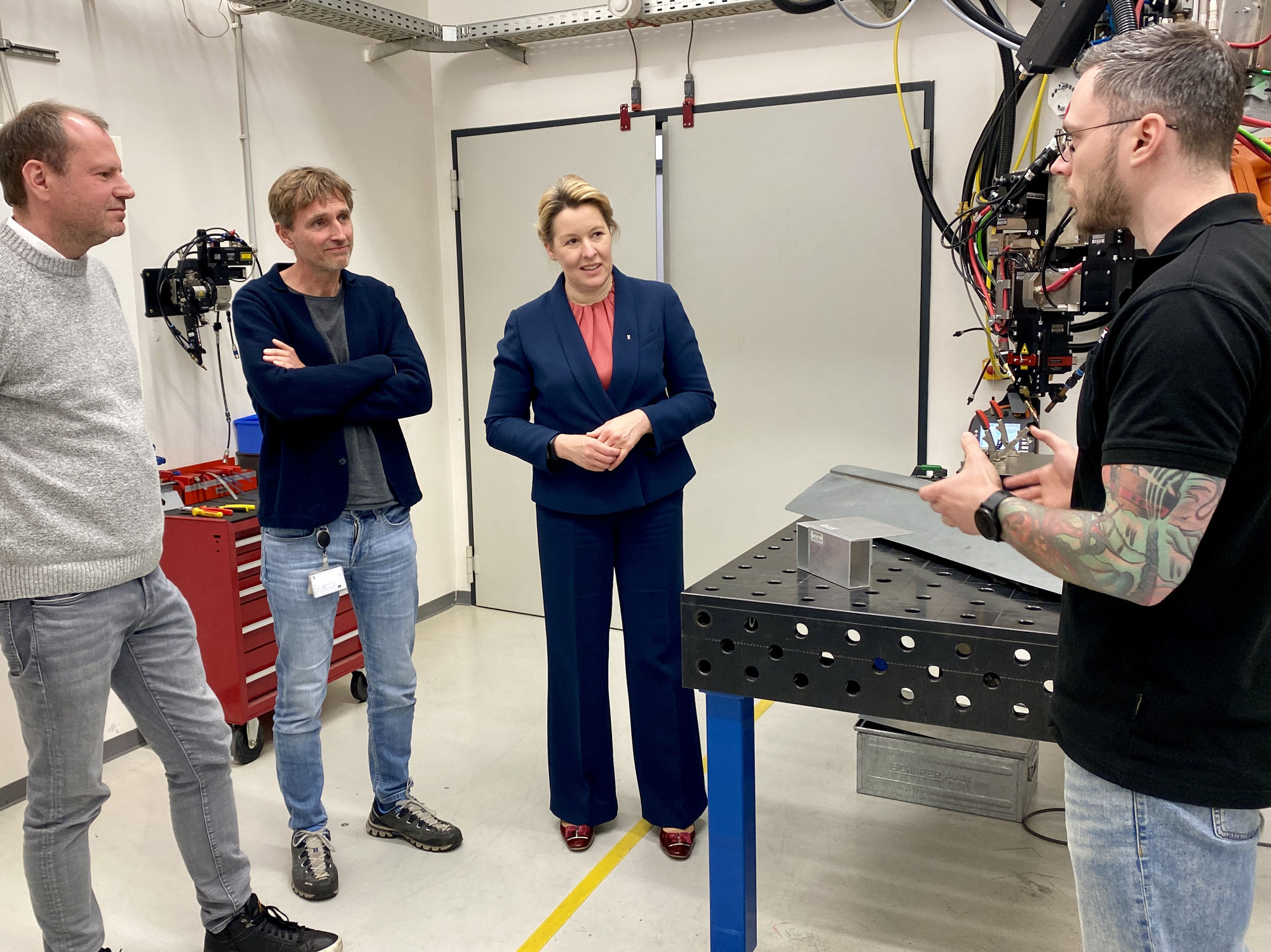 Franziska Giffey auf Marzahn-Hellersdorf-Tour
