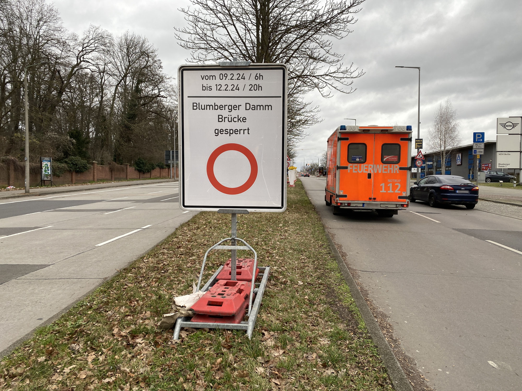 Biesdorf: Blumberger-Damm-Brücke vier Tage lang gesperrt