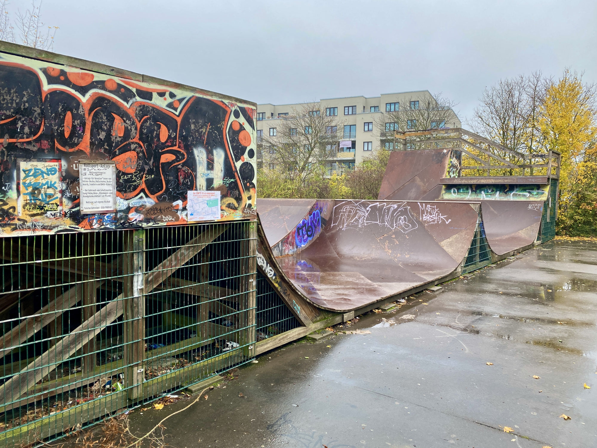 Liberty-Park: Abriss, Rodungen und Neugestaltung