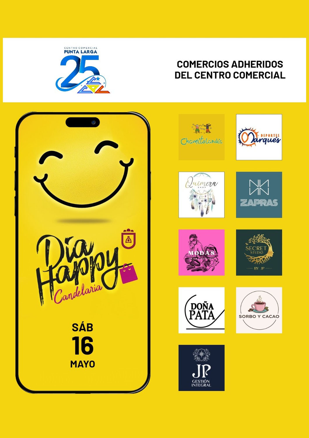 16 mayo 2026: Día Happy en la Rambla de Los Menceyes en Candelaria