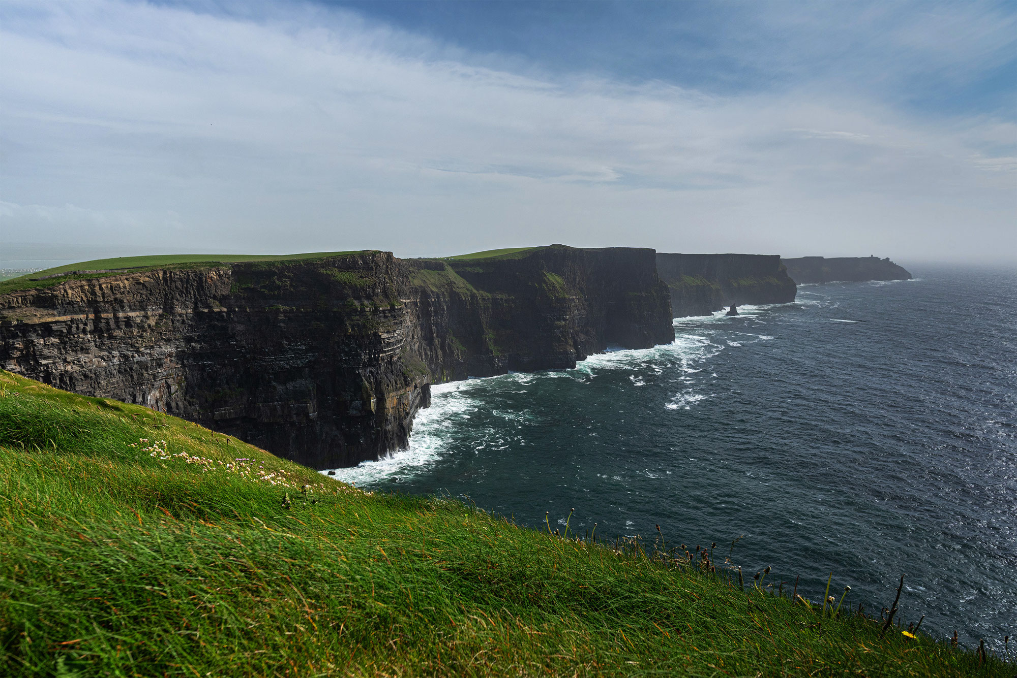 Les falaises de Moher, les falaises noires d'Irlande