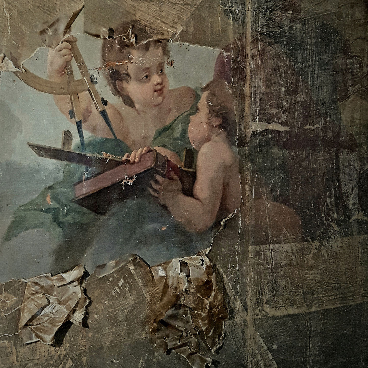 Teil 2: Abnahme der Facings vom Gemälde "Minerva und die Wissenschaften" von Johann Heinrich Tischbein d. Ä.