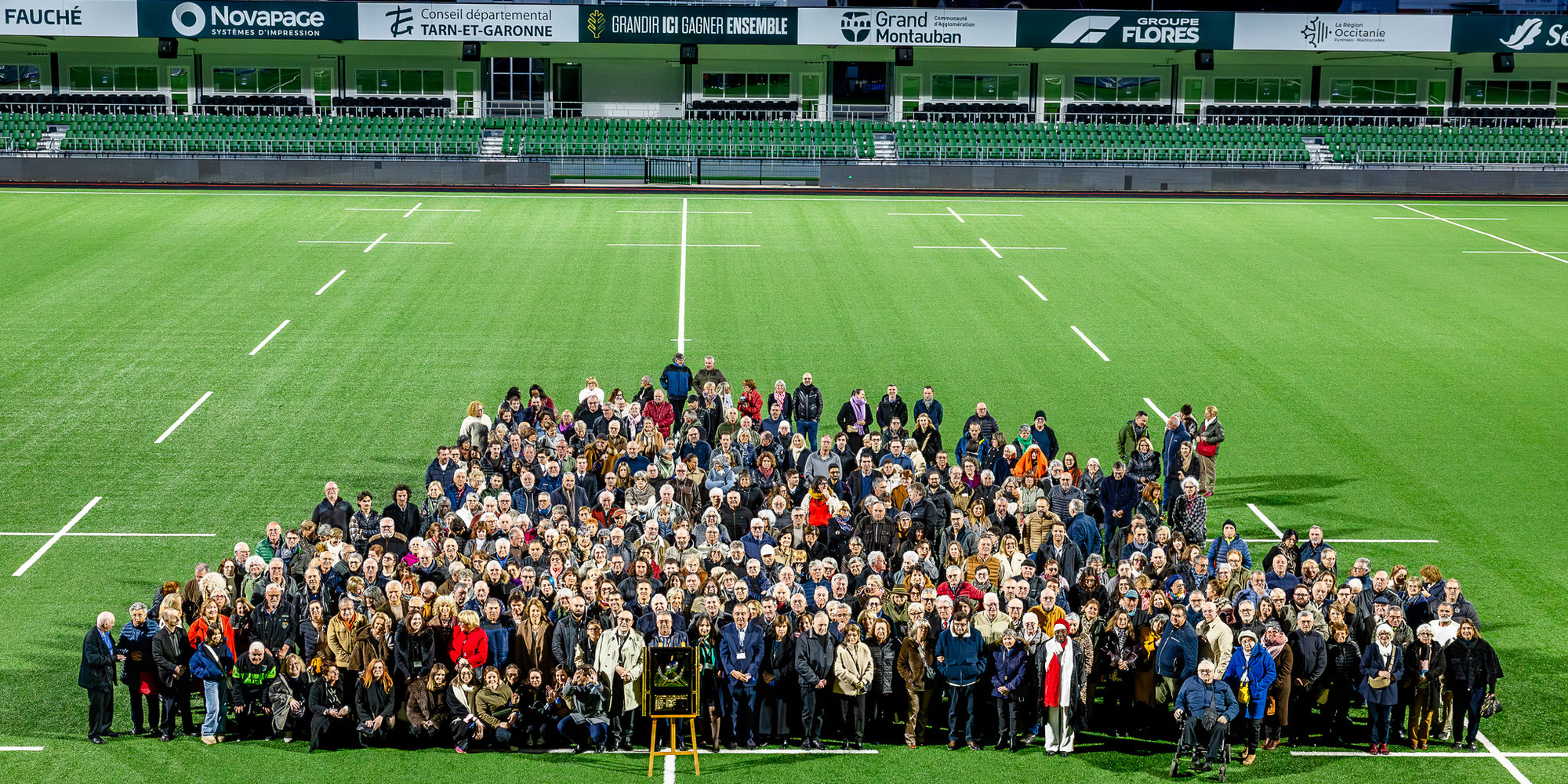 Photographe corporate à Montauban : reportage photo de l’Assemblée Générale du Crédit Mutuel au stade USM