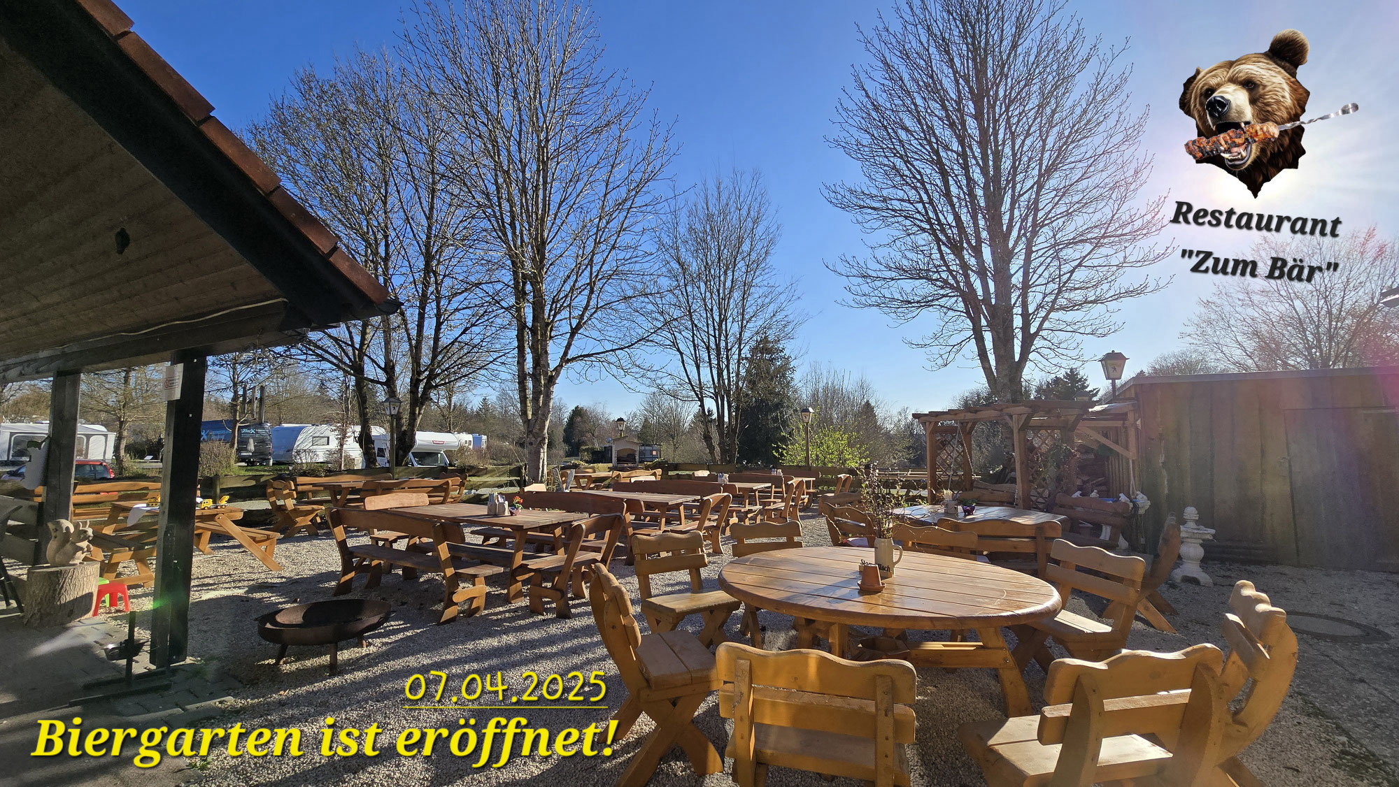 Biergarten ist eröffnet !