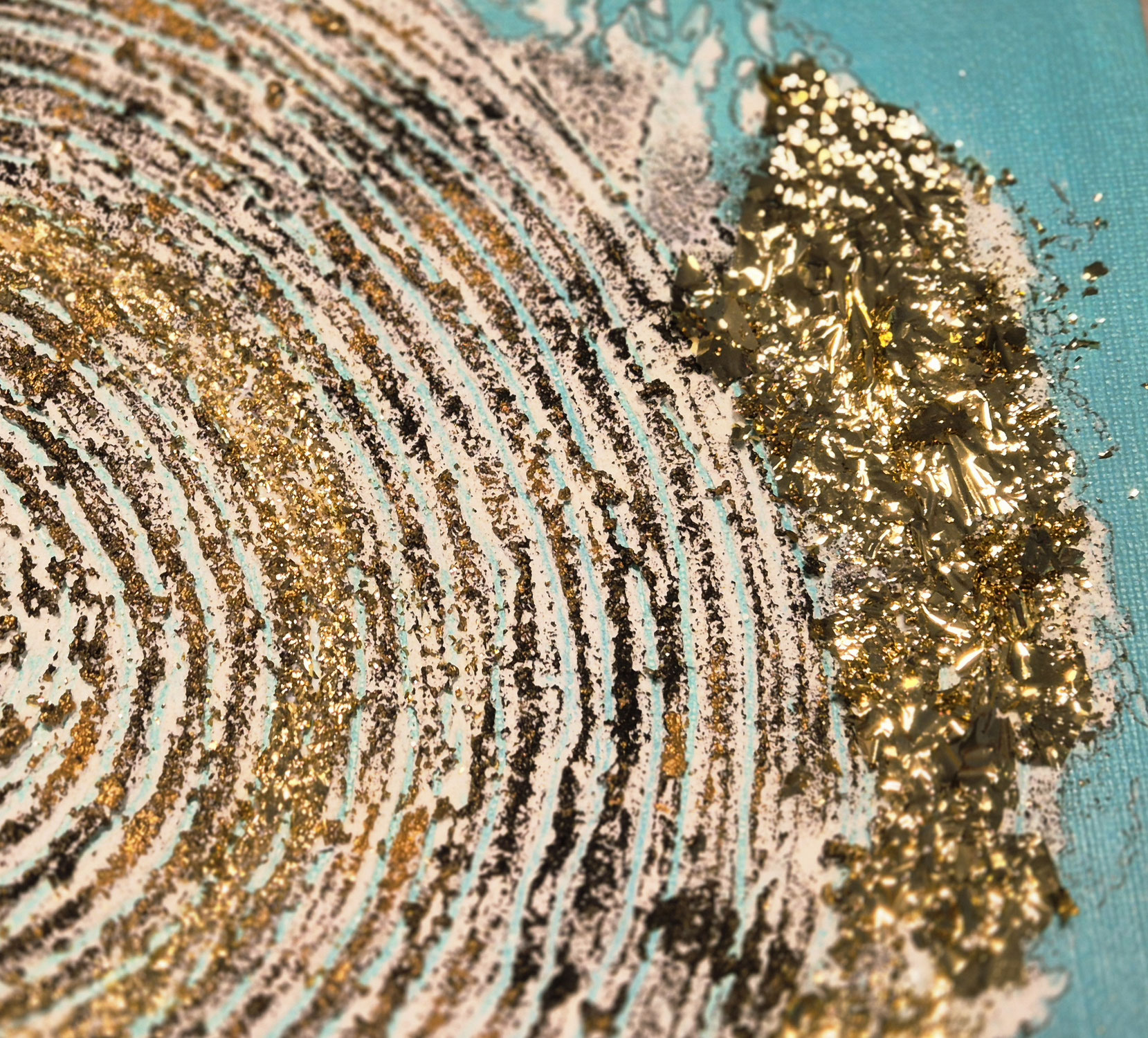Die ersten Versuche in "Textured Art"