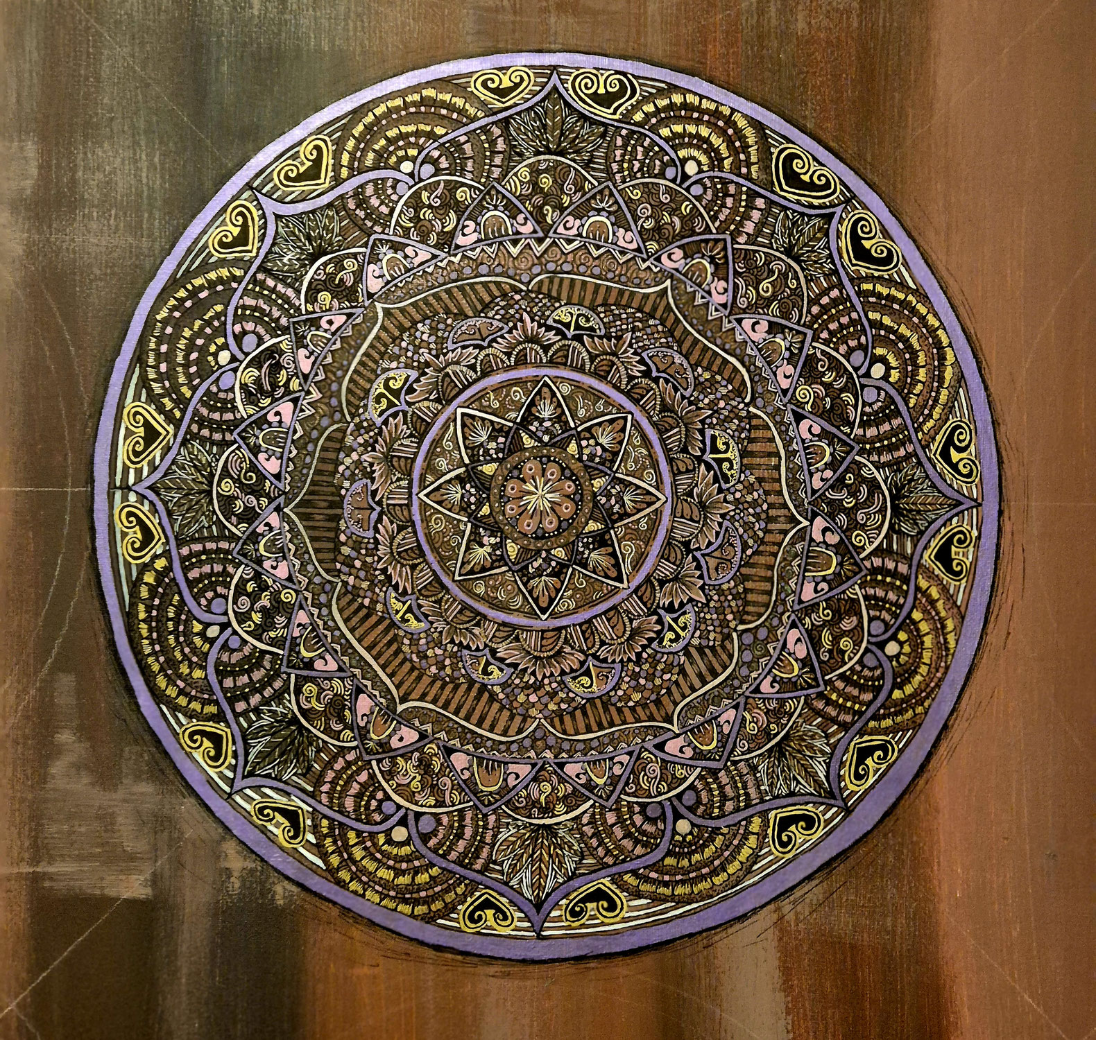 Die Entstehung eines Mandala-Bildes