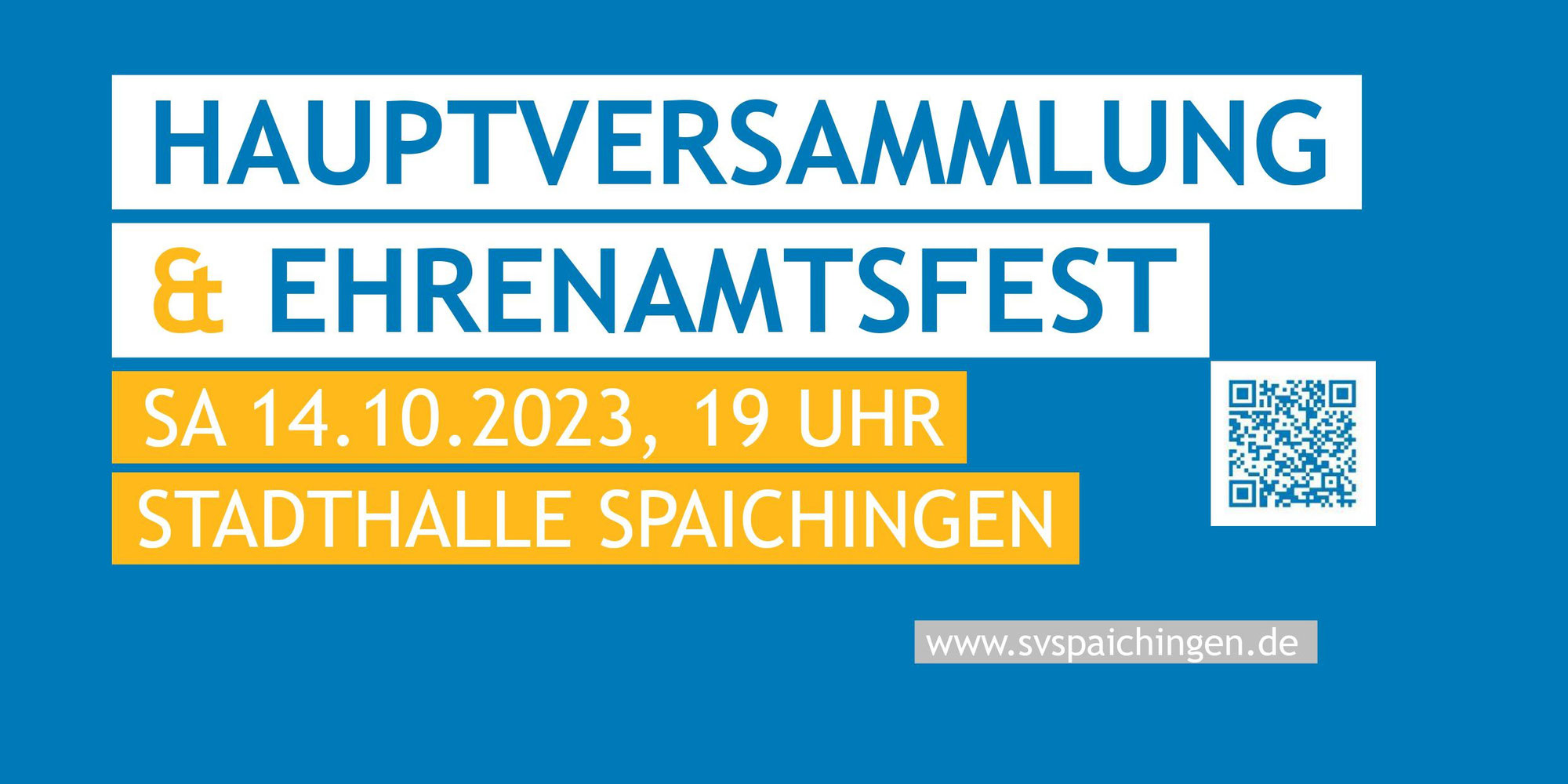 Einladung: SVS-Hauptversammlung & Ehrenamtsfest
