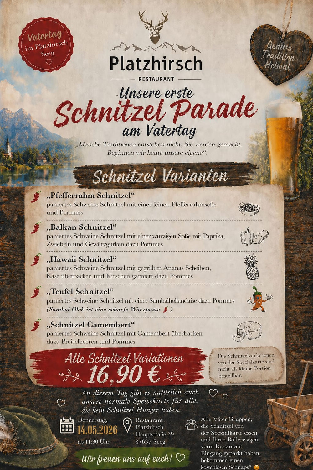Vatertag im Platzhirsch