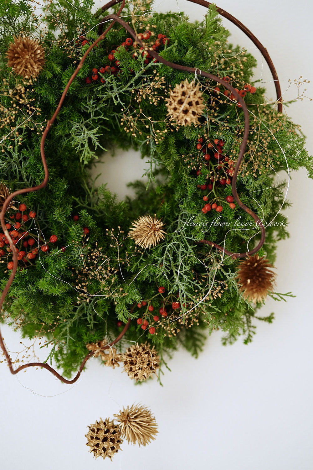 １１月はクリスマスリース