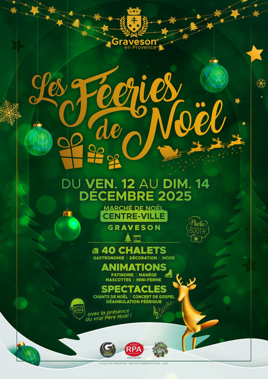 Radio RPA en direct des "Fééries de Nöel" de Graveson du 12 au 14 Décembre 2025
