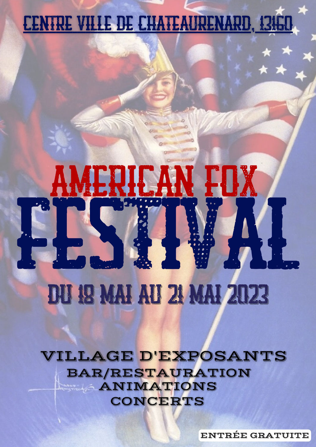 Programme American Fox Festival à Chateaurenard du 18 au 21 Mai 2023