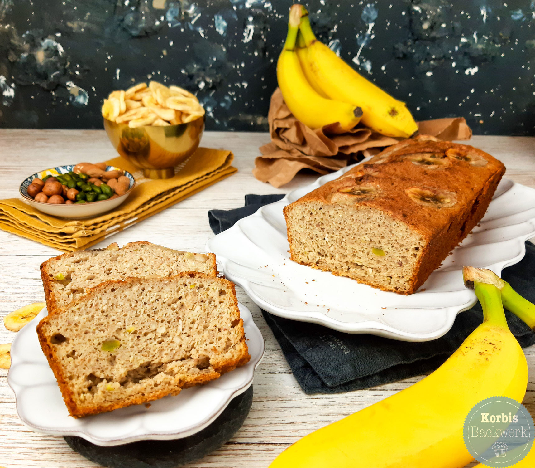 Zuckerfreies Bananenbrot / Bananenkuchen ohne Zucker