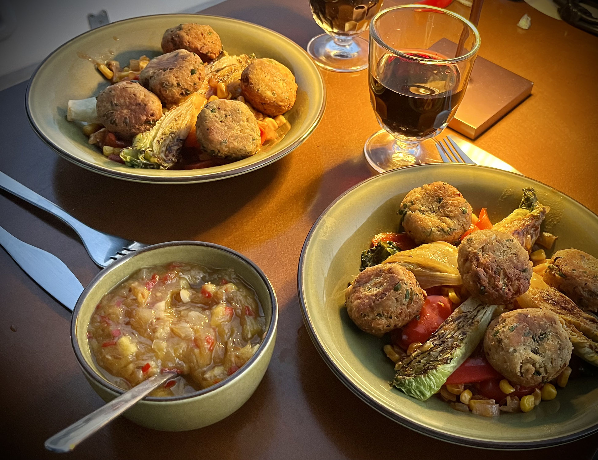 Malu’s Resten-Falafel mit Mango Chutney