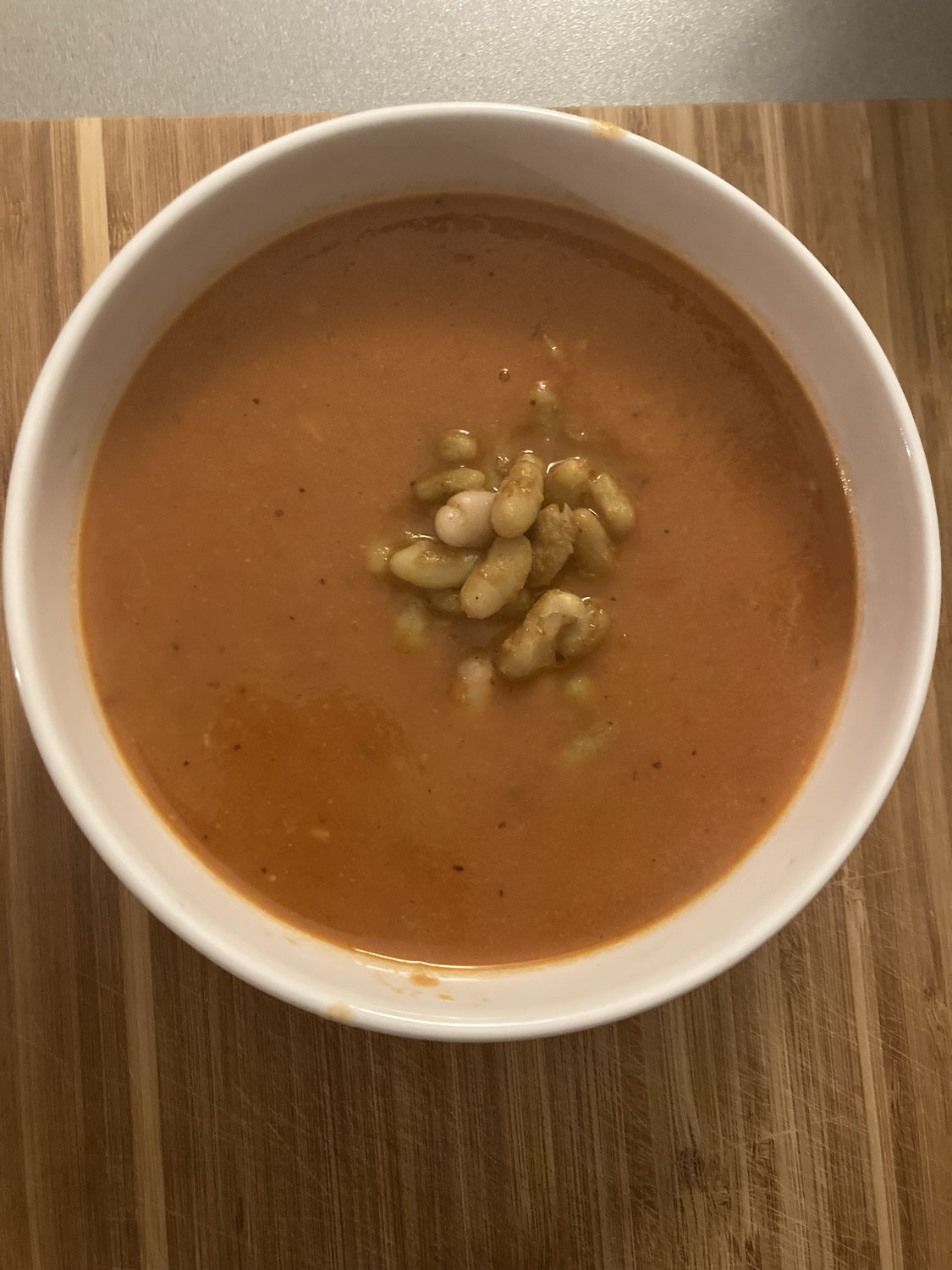 Soupe tomates et cannellini