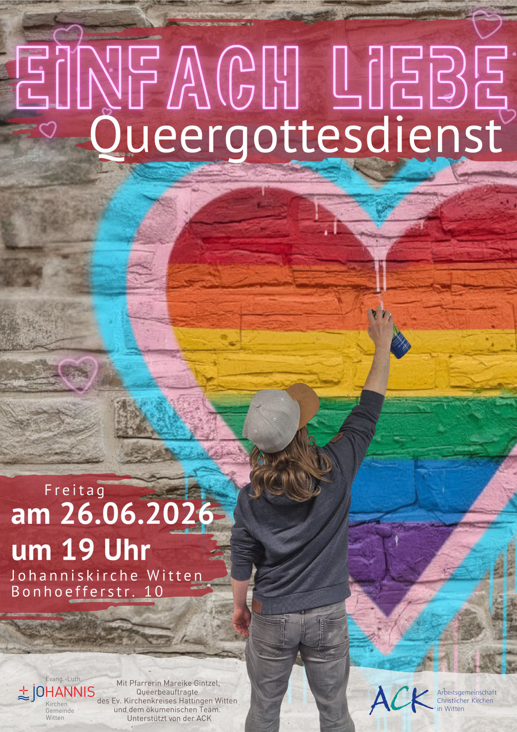 Queer*Gottesdienst 2026 am 29.06.– „Einfach Liebe“‎
