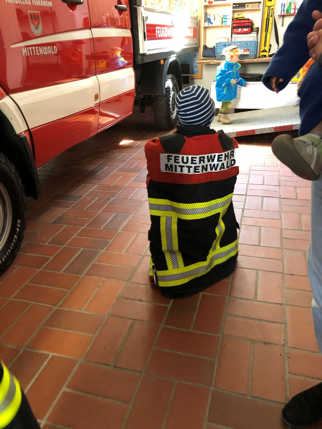 Besuch bei der Feuerwehr in Mittenwald