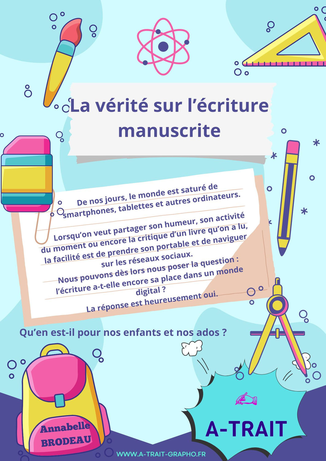 La vérité sur l'écriture manuscrite