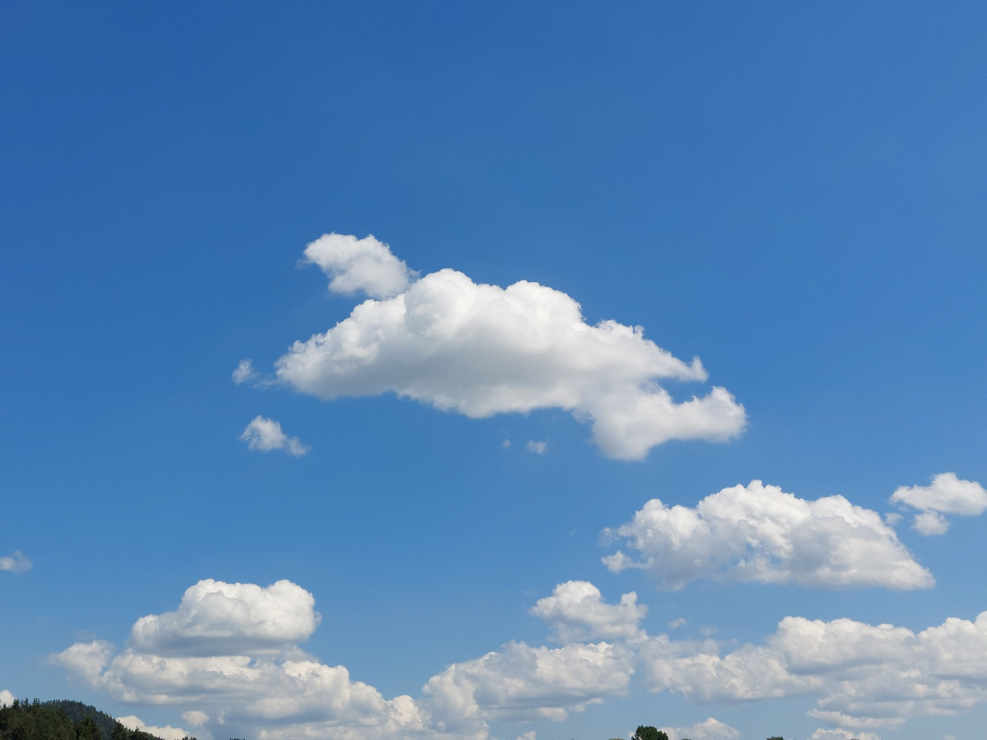 Wolken oder Sonnenschein
