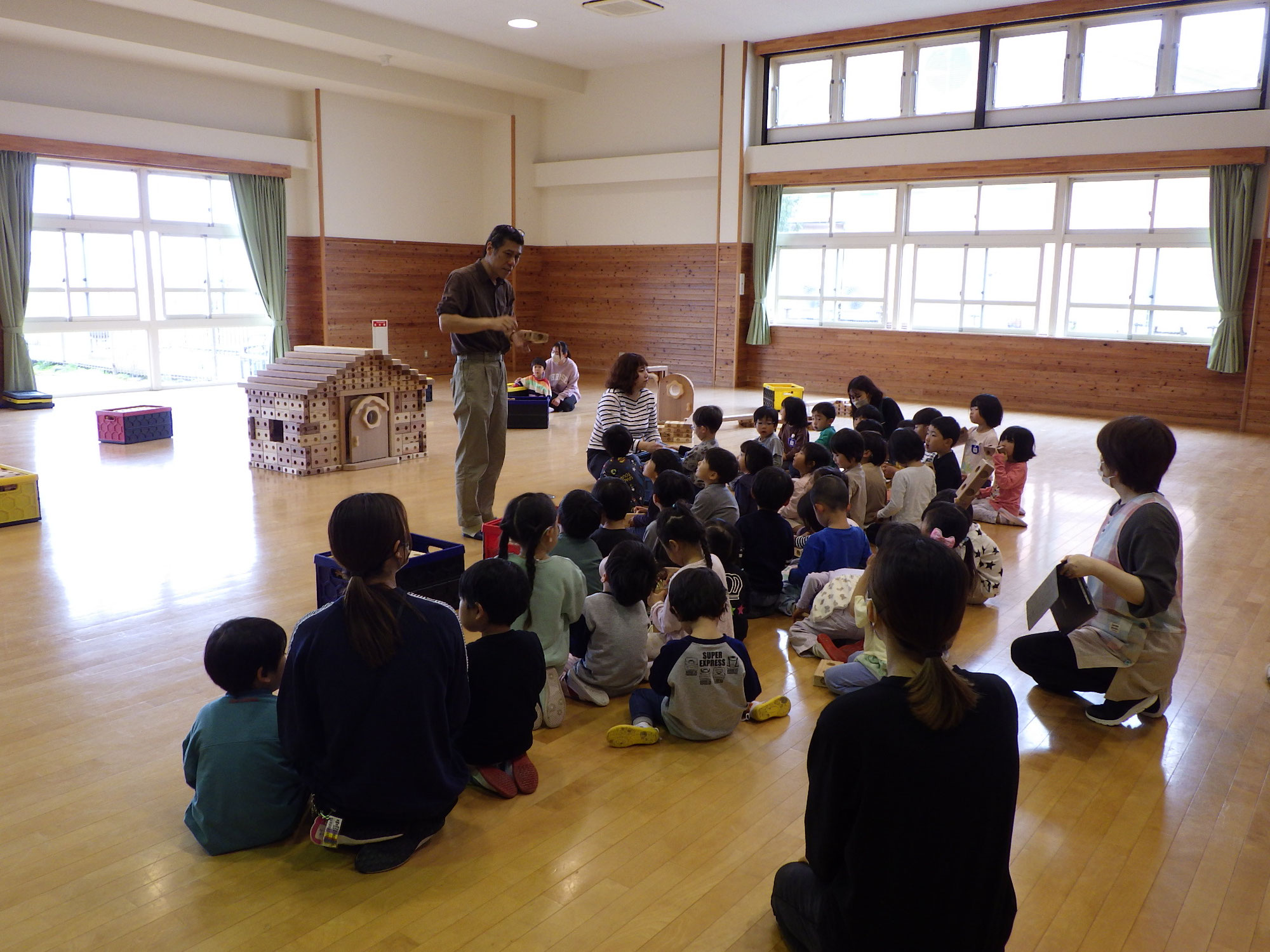 びわ認定こども園ズレンガ体験会