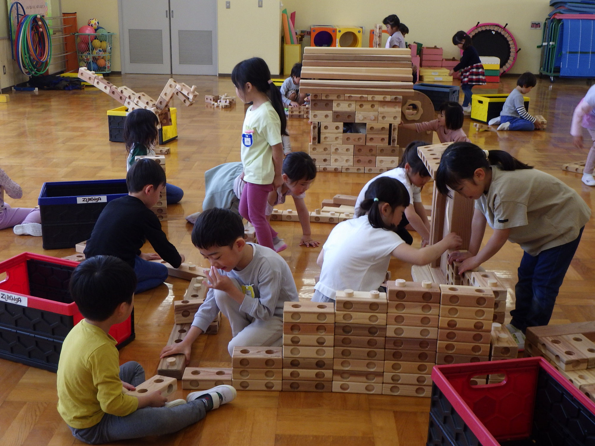 長浜幼稚園ズレンガ体験会
